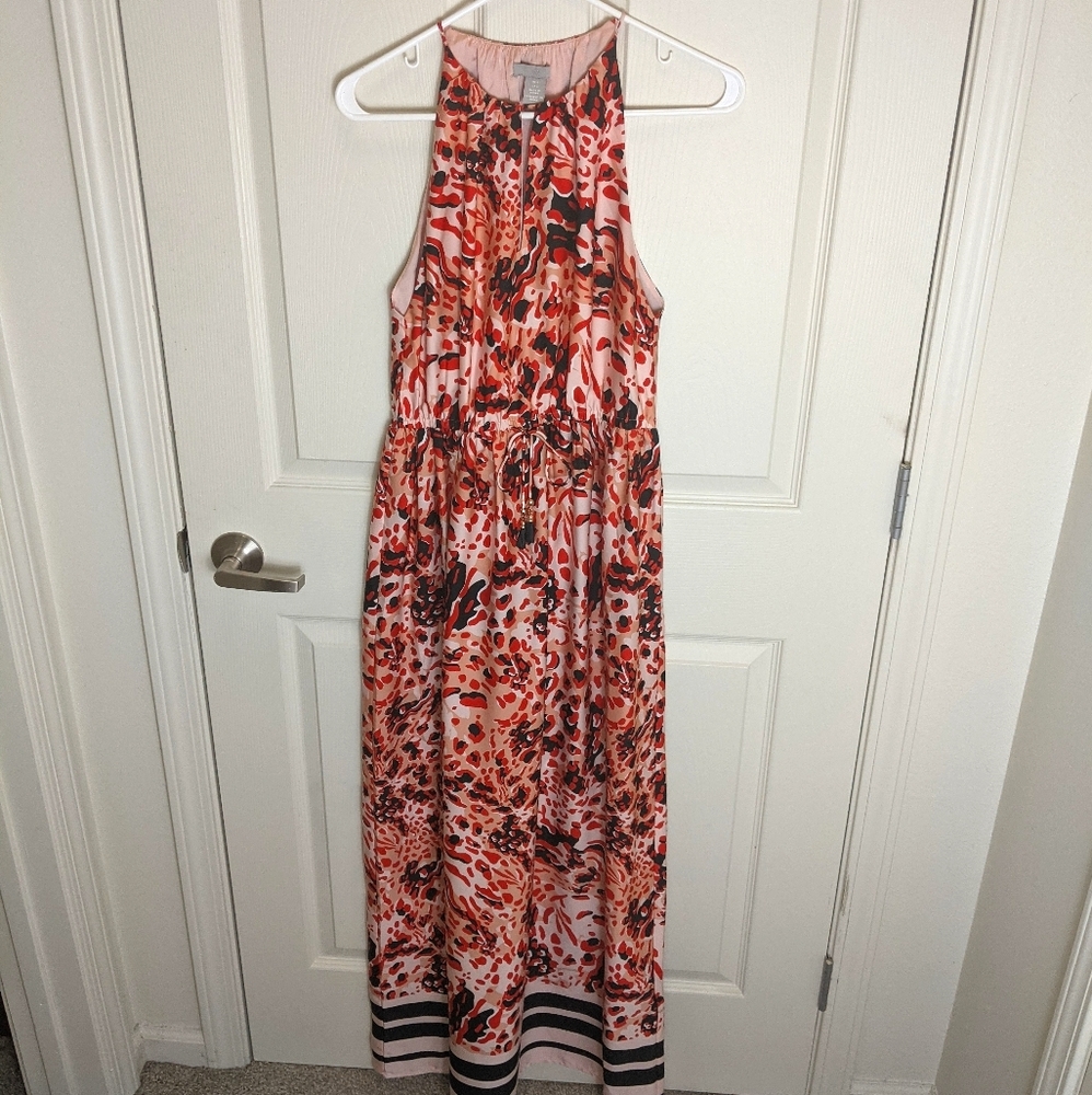 H&M Sleeveless Leopard Maxi Dress